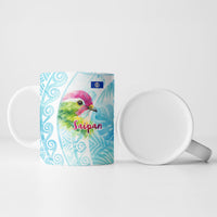 Saipan CMNI Ceramic Mug Polynesian Northern Mariana Islands Fruit Dove Watercolor TS04 - Polynesian Pride