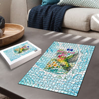 Saipan CMNI Puzzle Polynesian Northern Mariana Islands Fruit Dove Watercolor TS04 - Polynesian Pride