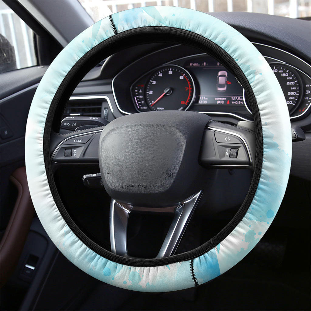 Saipan CMNI Steering Wheel Cover Polynesian Northern Mariana Islands Fruit Dove Watercolor TS04 - Polynesian Pride