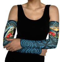 Personalized Masefau American Samoa Whale Arm Sleeves Polynesian Tribal Pattern Tropical Hibiscus