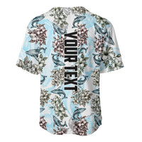 Personalized Masefau American Samoa Baseball Jersey Vintage Whale Hibiscus Ocean Waves