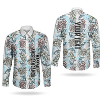 Personalized Masefau American Samoa Couples Matching Summer Maxi Dress and Long Sleeve Button Shirt Vintage Whale Hibiscus Ocean Waves