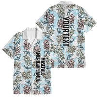 Personalized Masefau American Samoa Family Matching Mermaid Dress and Hawaiian Shirt Vintage Whale Hibiscus Ocean Waves
