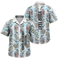 Personalized Masefau American Samoa Family Matching Off The Shoulder Long Sleeve Dress and Hawaiian Shirt Vintage Whale Hibiscus Ocean Waves