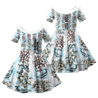 Personalized Masefau American Samoa Family Matching Summer Maxi Dress and Hawaiian Shirt Vintage Whale Hibiscus Ocean Waves