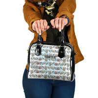 Personalized Masefau American Samoa Shoulder Handbag Vintage Whale Hibiscus Ocean Waves