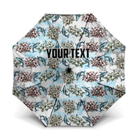 Personalized Masefau American Samoa Umbrella Vintage Whale Hibiscus Ocean Waves