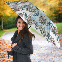 Personalized Masefau American Samoa Umbrella Vintage Whale Hibiscus Ocean Waves