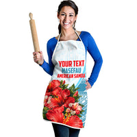 Personalized American Samoa Masefau Apron Hibiscus Tropical Floral Whale Polynesian Tribal Pattern