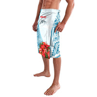Personalized American Samoa Masefau Lavalava Hibiscus Tropical Floral Whale Polynesian Tribal Pattern