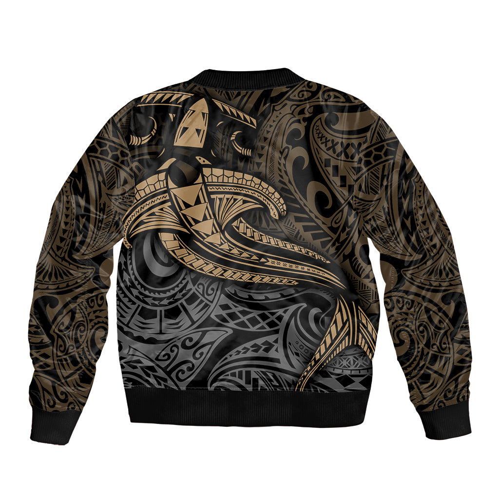 Polynesian Bomber Jacket Hammerhead Shark Tribal Pattern TS04 - Polynesian Pride