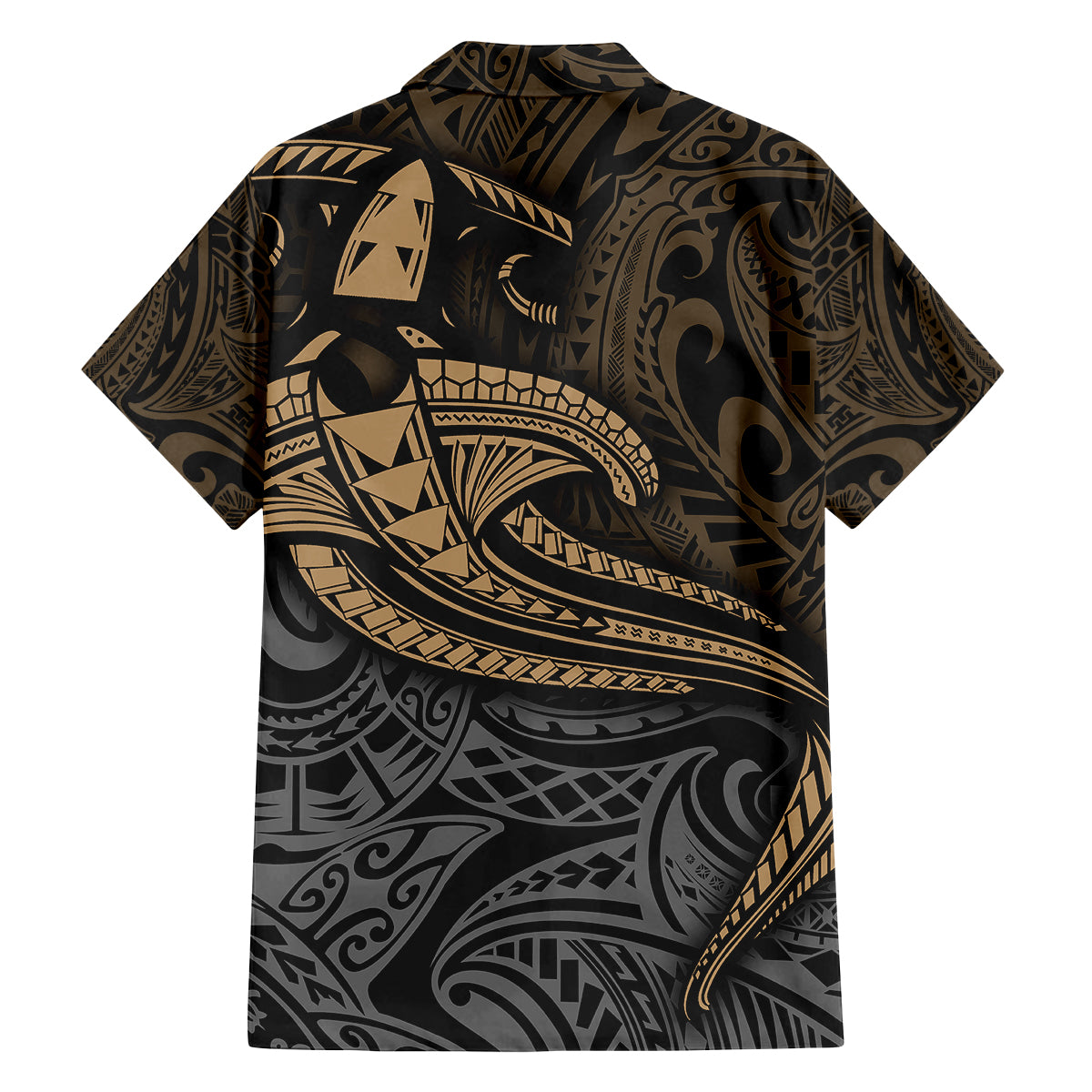 Polynesian Family Matching Summer Maxi Dress and Hawaiian Shirt Hammerhead Shark Tribal Pattern TS04 - Polynesian Pride