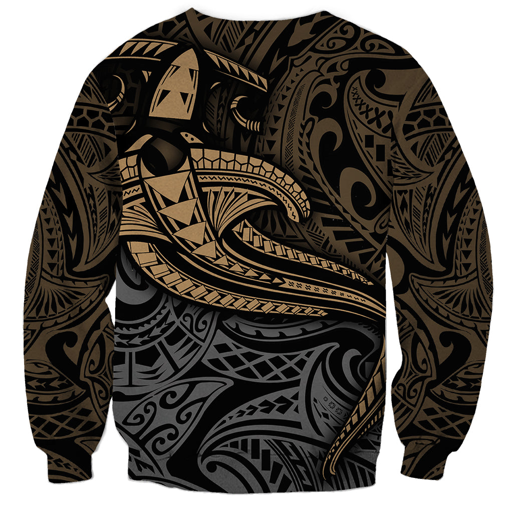 Polynesian Sweatshirt Hammerhead Shark Tribal Pattern TS04 - Polynesian Pride