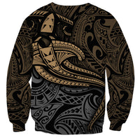 Polynesian Sweatshirt Hammerhead Shark Tribal Pattern TS04 - Polynesian Pride