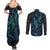 Polynesian Whale Couples Matching Summer Maxi Dress and Long Sleeve Button Shirts TS04 - Polynesian Pride