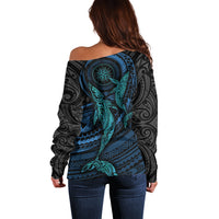 Polynesian Whale Off Shoulder Sweater TS04 - Polynesian Pride