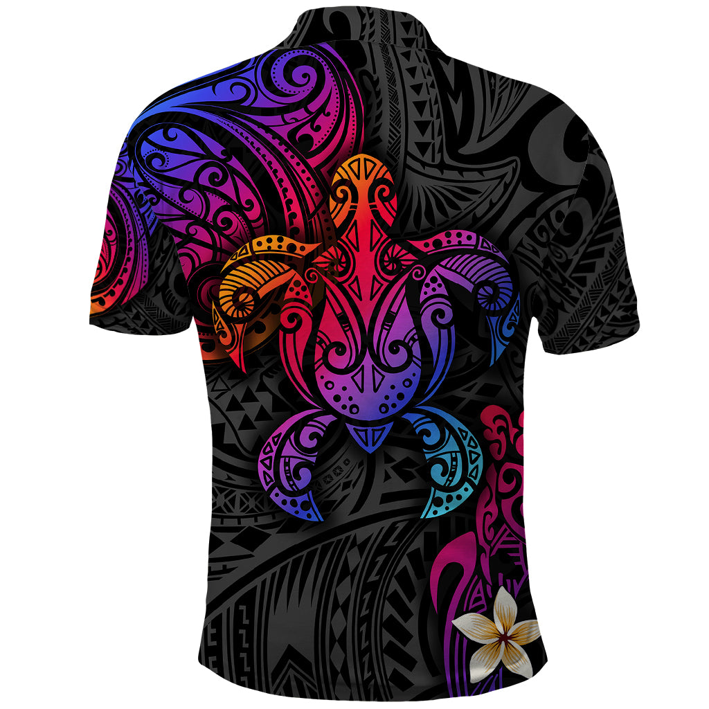 Turtle and Plumeria - Polynesian Polo Shirt TS04 - Polynesian Pride