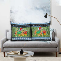 Micronesia Christmas Pillow Cover with Santa Turtle Coral Reef and Holiday Ocean Pattern TS04 - Polynesian Pride