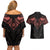 Feminine Polynesian Couples Matching Off Shoulder Short Dress and Hawaiian Shirt Mandala Tattoo Style TS04 - Polynesian Pride