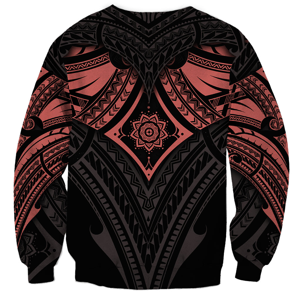 Feminine Polynesian Sweatshirt Mandala Tattoo Style TS04 - Polynesian Pride