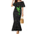 Polynesian Mermaid Dress Hammerhead Shark Tribal Pattern Black Green Version TS04 Women Black/Green - Polynesian Pride