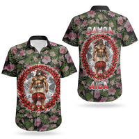 Samoa Aiga Polynesian Couples Matching Tank Maxi Dress and Hawaiian Shirt Tropical Floral Hibiscus Pattern Island Heritage TS04 - Polynesian Pride