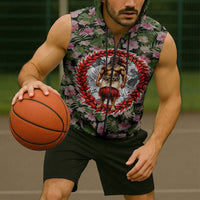 Samoa Aiga Polynesian Sleeveless Zip Hoodie Tropical Floral Hibiscus Pattern Island Heritage TS04 - Polynesian Pride