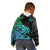 Zodiac Cancer Kid Hoodie Polynesian in Gradient Blue TS04 - Polynesian Pride