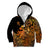 Zodiac Scorpio Kid Hoodie Polynesian in Orange TS04 Zip Hoodie Orange - Polynesian Pride