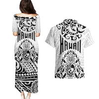 Hawaii Couples Matching Puletasi Dress and Hawaiian Shirt with Polynesian Turtle TS04 - Polynesian Pride