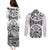 Hawaii Couples Matching Puletasi Dress and Long Sleeve Button Shirts with Polynesian Turtle TS04 - Polynesian Pride
