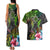 Polynesian Couples Matching Tank Maxi Dress and Hawaiian Shirt Whales and Compass Gradient Pattern TS04 - Polynesian Pride