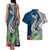 Polynesian Couples Matching Tank Maxi Dress and Hawaiian Shirt Whale Pattern and Hibiscus Flowers TS04 - Polynesian Pride