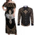 Polynesian Hawaii Tattoo Couples Matching Off Shoulder Maxi Dress and Long Sleeve Button Shirts TS04 Multicolor - Polynesian Pride