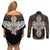 Polynesian Hawaii Tattoo Couples Matching Off Shoulder Short Dress and Long Sleeve Button Shirts TS04 - Polynesian Pride
