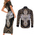 Polynesian Hawaii Tattoo Couples Matching Short Sleeve Bodycon Dress and Long Sleeve Button Shirts TS04 - Polynesian Pride
