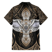 Polynesian Hawaii Tattoo Family Matching Off Shoulder Long Sleeve Dress and Hawaiian Shirt TS04 - Polynesian Pride