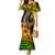 Hawaii Mermaid Dress Polynesian Fish Hook and Hibiscus Flowers with Gradient Pattern TS04 Women Multicolor - Polynesian Pride