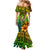 Hawaii Mermaid Dress Polynesian Fish Hook and Hibiscus Flowers with Gradient Pattern TS04 - Polynesian Pride