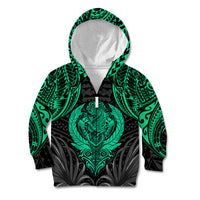 Polynesian Kid Hoodie Abstract Tiki TS04 Zip Hoodie Black/Yellow - Polynesian Pride