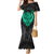 Polynesian Mermaid Dress Abstract Tiki TS04 Women Black/Yellow - Polynesian Pride