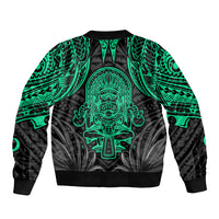 Polynesian Sleeve Zip Bomber Jacket Abstract Tiki TS04 - Polynesian Pride