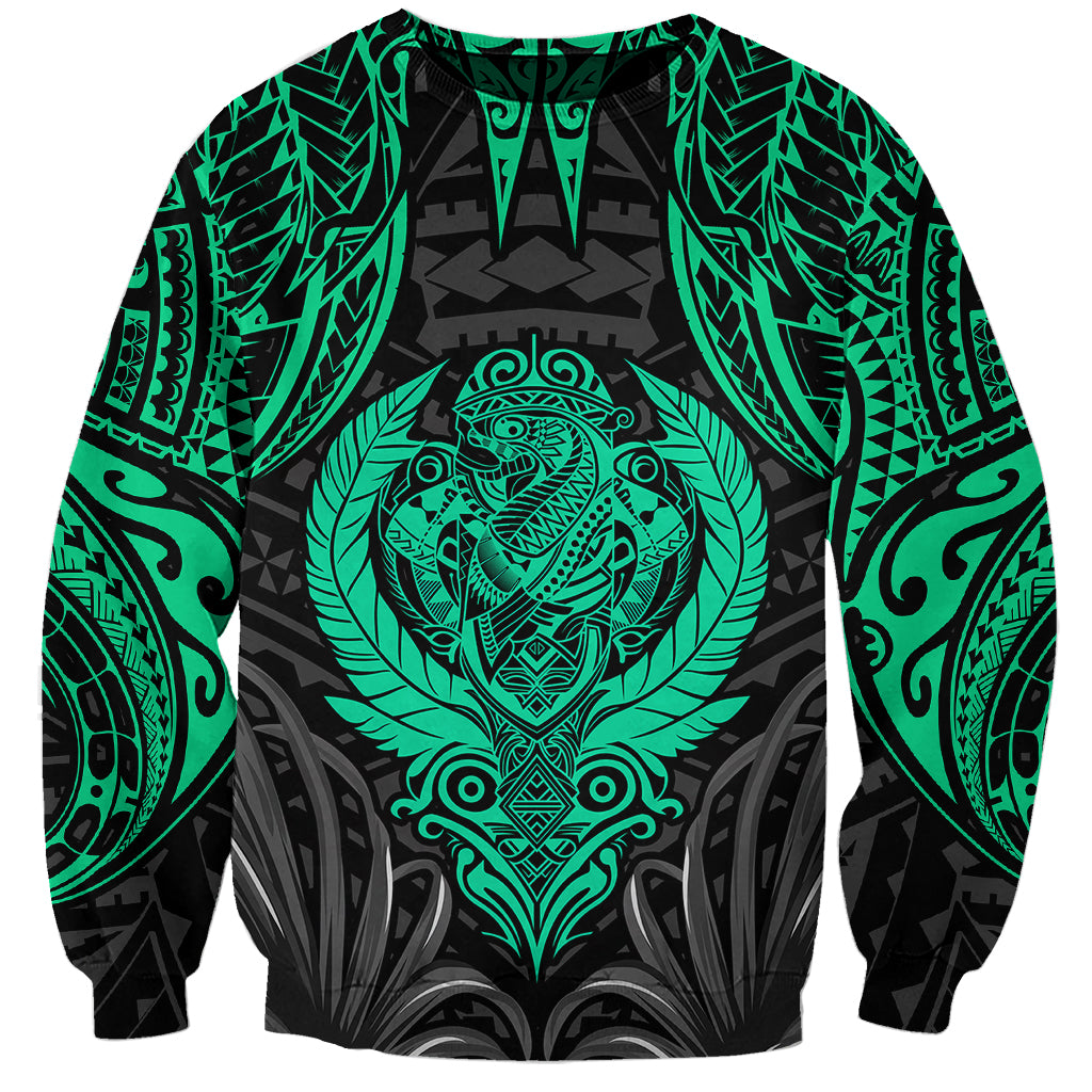 Polynesian Sweatshirt Abstract Tiki TS04 Unisex Black Yellow - Polynesian Pride