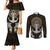 Polynesian Swordfish Couples Matching Mermaid Dress and Long Sleeve Button Shirts with Anchor Pattern and Tribal Turtle TS04 - Polynesian Pride
