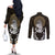 Polynesian Swordfish Couples Matching Off The Shoulder Long Sleeve Dress and Long Sleeve Button Shirts with Anchor Pattern and Tribal Turtle TS04 Multicolor - Polynesian Pride