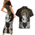 Polynesian Swordfish Couples Matching Short Sleeve Bodycon Dress and Hawaiian Shirt with Anchor Pattern and Tribal Turtle TS04 Multicolor - Polynesian Pride