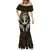 Polynesian Swordfish Mermaid Dress with Anchor Pattern and Tribal Turtle TS04 - Polynesian Pride