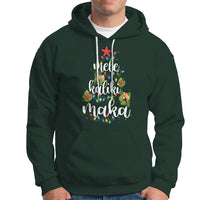 Mele Kalikimaka Hawaiian Christmas Tree Hoodie TS09 Dark Forest Green - Polynesian Pride