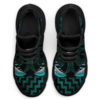 Turquoise Matariki New Zealand Clunky Sneakers Maori Poutama Galaxy Vibes LT14 - Polynesian Pride