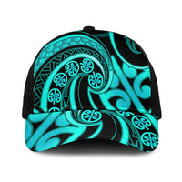 Turquoise New Zealand Mangopare Mesh Trucker Cap Aotearoa Maori Koru Style - Polynesian Pride